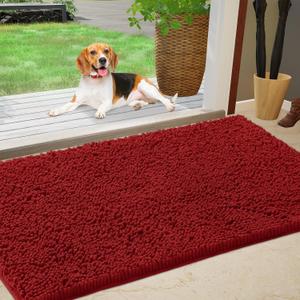 24×35.5" Bathroom Rug Red
