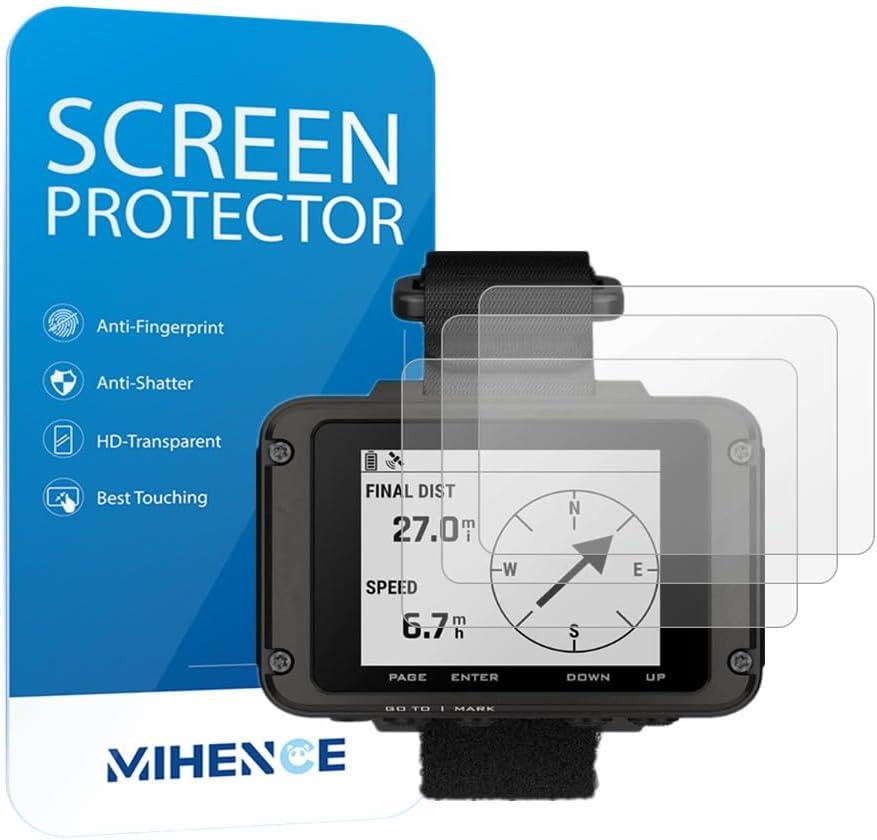 MIHENCE Screen Protector Compatible for Garmin Foretrex 901/801 Tactical Watch, PET HD Protective Film (3 PCS)