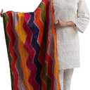 Chikankari Kurtis for Women Pakistani Salwar Kameez Suit Set Indian Dresses Cream White Kurti Pant & Dupatta Set (X-Large, Multi Off White)