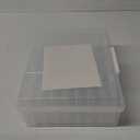 ALINK Photo Storage Box with Handle, 4" x 6" Photo Case Craft Keeper Organizer Container with 16 Inner Case and Label for Pictures, Arts, Crafts, Sewing, Stickers, Office Supplies - Clear
