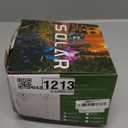 Solar Garden Lights Metal Flower Decor, Colorful Spinning Windmill Lotus Pathway Ligths with LED Cracked Crystal Ball Outdoor Decorative Stake Lighting Waterproof Flower Sculpture for Patio Yard (Multicolor)