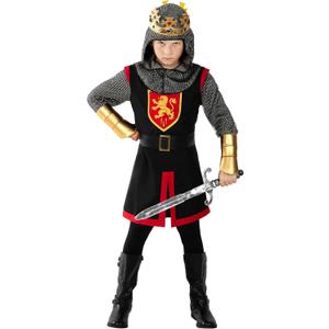 Morph Medieval Knight Costume For Boys, Knight Costume Kids, Halloween Costumes For Boys Warrior Costumes Kids (Medium)