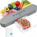 75kPa Compact Vacuum Sealer for Food, 4-in-1 Food Sealer with Digital Timer, Perfect for Freezer Storage