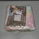 Rainbow Round Rug for Bedroom, 4Ft Fluffy Circle Area Rugs for Living Room, Shag Fuzzy Carpet for Kids Room, Nursery, Dorm, Classroom, Teen, Cute Baby Play Mat Home Decor Aesthetic