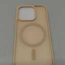 SUPFINE Magnetic for iPhone 15 Pro Case(Compatible with MagSafe)(Military Grade Drop Protection) Slim Translucent Matte Shockproof with Anti-Fingerprint Phone Case,Desert Gold