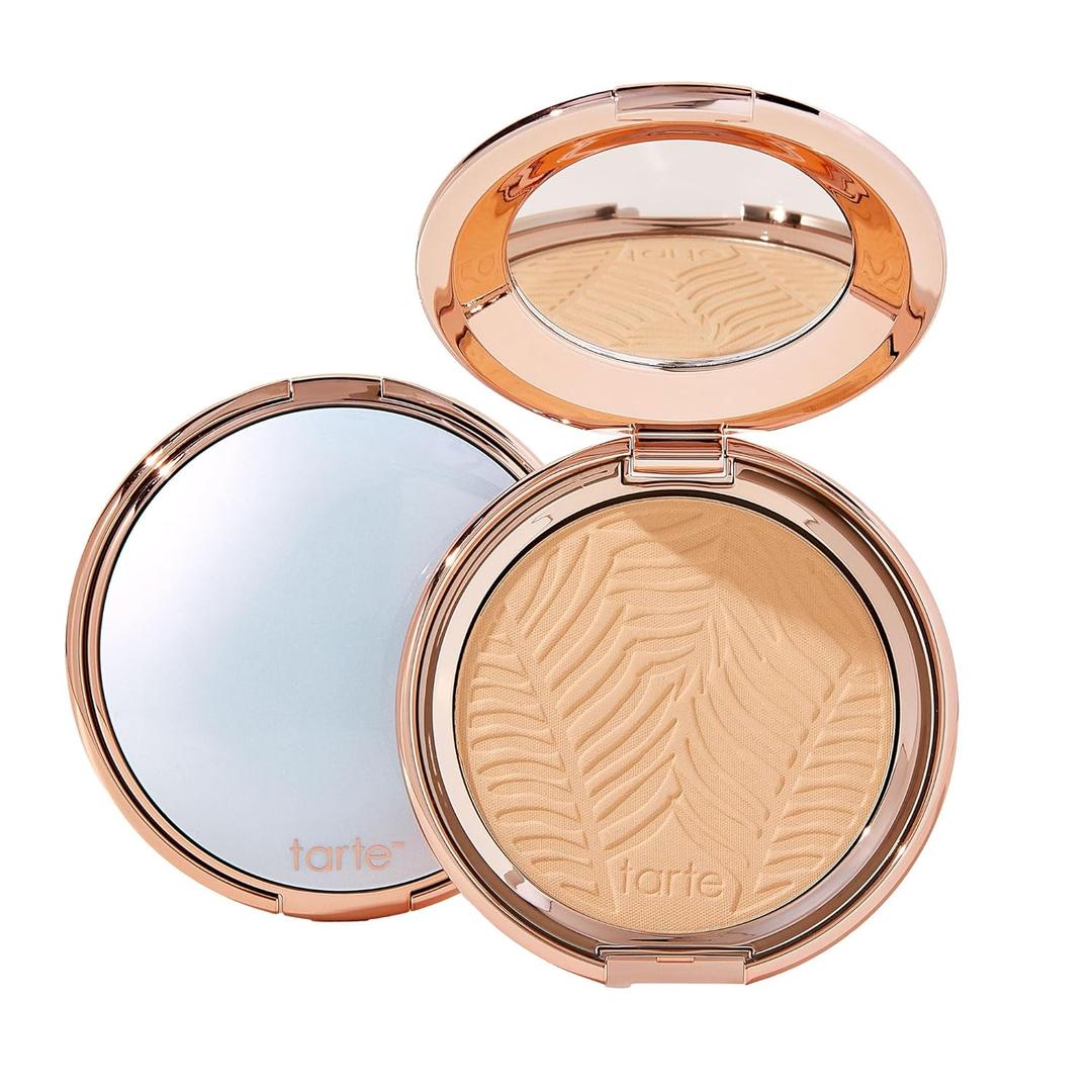 tarte Amazonian clay blurring powder foundation (18N fair-light neutral(fair to light skin with a balance of warm & cool undertones))