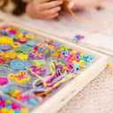 Melissa & Doug Created by Me! Bead Bouquet, Deluxe Wooden Jewelry Making Kit, 220+ Bright Colored Beads & Cords, DIY Necklace & Bracelet Making Kit, Arts & Crafts Toddler Toys for Kids Ages 4+