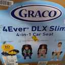 Graco 4Ever DLX Slim 4-in-1 Infant to Toddler Car Seat, Rear Facing, Forward Facing, to High Back Booster & Backless Booster, Slim Car Seat Saves Space & Grows with Child, Thompson