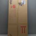 Full Length Mirror, Oval Wall Mounted Mirror, 48"x16" Door Mirrors Full Length with Hanging Leather Strap with Aluminum Frame for Bathroom Living Room Entryway (Black)