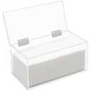 Face Towel Holder Box for Rectangular Face Wipes, Disposable Facial Towels Container, Clear