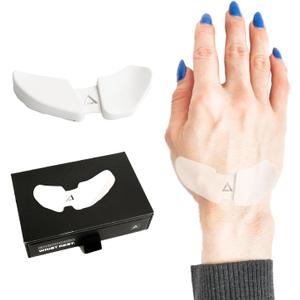 DELTAHUB Carpio 2.0 - Right-Handed Truly Ergonomic Wrist Rest for Mouse, Carpal Tunnel Support, Pain Relief, Anti-Fatigue, Easy Glide, Sleek, Office Computer, Laptop, Gaming - Small, White