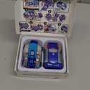 Intoypad Collision Transforming Dinosaur Car Toy, 2 Magnetic Cars Transform into Dinosaur Toys for Kids Toddler Fun Deformation Robot Dino Car Christmas Birthday Gift Toys for Boys Girls(Blue Dragon)