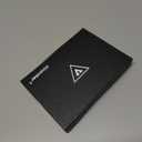 Leather Wallet Card Holder, Phone Card Holder with RFID Blocking ID Window for iPhone Android Phones & Cases (Black)