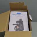 Coffee Machine, 3.5 Bar Espresso & Cappuccino Machine with Steam Wand, Compact Design Coffee Maker for Latte, Safety Lock & Tritan Cups, 800w, Black