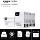 Amazon Basics Multipurpose Copy Printer Paper, 20 lb, 8.5 x 11 Inches, 8 Reams (4,000 Sheets), 92 Bright White, Great for Crisp Ink Printing