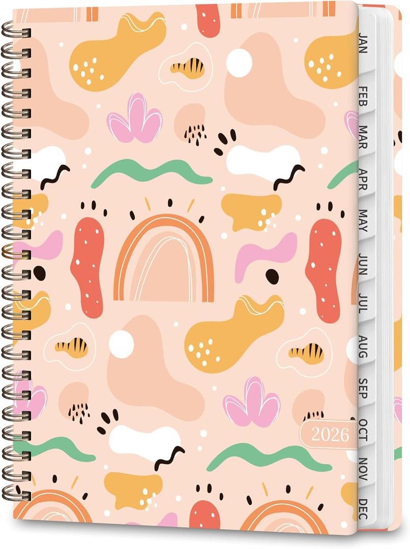 2026 Planner, Weekly and Monthly Calendar Agenda Planner, Jan 2026 - Dec 2026, Academic Planning Book, Desk Accessories and School Supplies for Women & Men - A5 (6.3" x 8.5") (Colorful Capers)