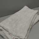 Cozy Bliss Faux Fur Throw Blanket for Couch, Cozy Soft Plush Thick Winter Blanket for Sofa Bedroom Living Room, 50 * 60 Inches Beige