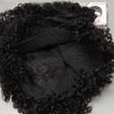 BECUS 8 Inch Afro Wig for Black men Short Kinky Curly Human Hair Wigs for Black Men Short African American Male Afro Wig (Natural Spiral Black #1B)