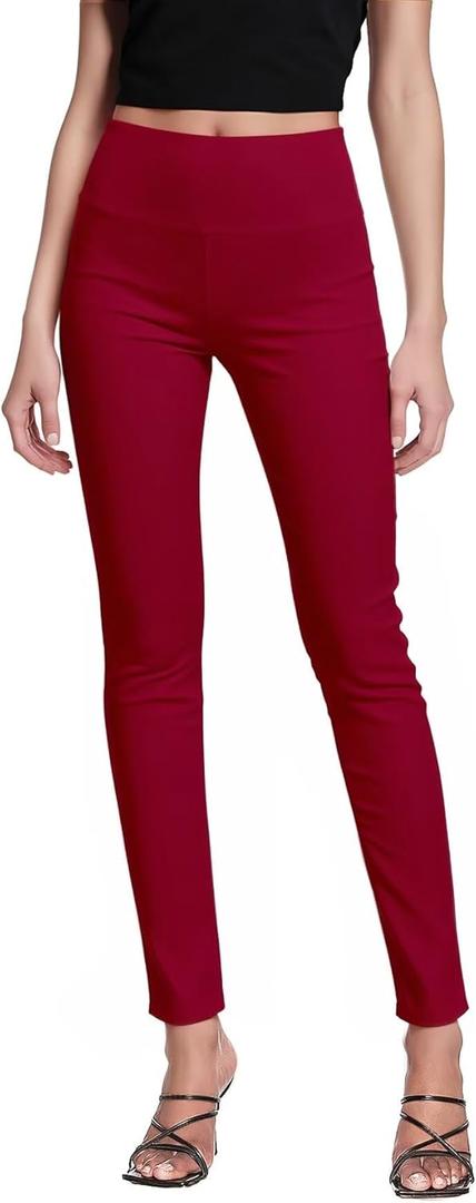 Hybrid & Company Super Comfy Stretch with Full Elastic Waist Pull On Millennium Twill Pant (Small, Red)
