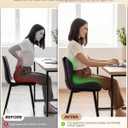 Office Chair Cushion for Tailbone & Low Back Pain Relief, Seat Cushions for Office Chairs with Comfortable Foam and High Backrest, Suitable for Office Chairs, Cars, Trucks, and Home Chairs