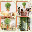Cinnvoice Easter Wreath for Front Door Carrot Bunny Door Decoration Spring Carrot Rabbit Ear Wreath Happy Easter Hanging Wall Sign Decoration for Porch Wall Home Indoor Outdoor Holiday Decor