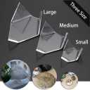 Hipiwe 5-Pack Acrylic Triangle Display Stand for Geodes Rock Mineral, Large