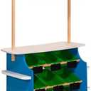 Melissa & Doug Wooden Grocery Store and Lemonade Stand - Reversible Awning, 9 Bins, Chalkboards