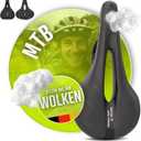 Velmia Bicycle Saddle - Comfortable Saddle for Men and Women - 3 Zone Concept - Waterproof Bicycle Seat with Ergonomic Design