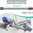 GYLBF Quick Release Wand Compatible for Dyson V15 V11 V10 V8 V7 Stick Vacuum Cleaners, Vacuums Attachment Extension Tube, 28.3 IN (Gray)