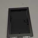 Double Horizontal 4X6 Hinged PS Family Picture Frame Collage For Desktop or Tabletop (Black 64X2) Black