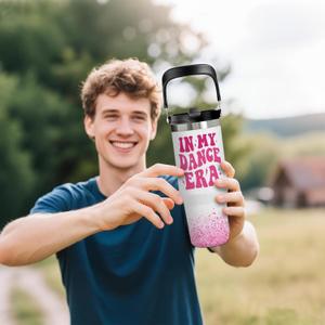 Dance Gift for Girls - 30oz Dance Tumbler with Handle, Stainless Steel Insulated Cup for Dancers, Teachers & Teams, Leakproof Water Bottle for Ballet & Hip Hop, Thoughtful Birthday & Christmas Gift