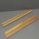 Upgraded Wooden Mahjong Racks, Set of 4 Trays for Mahjong Games, Premium Holders for Mahjong, Mexican Train, Dominoes and More Game Stands (Includes Magnetically Attached Mahjong Pushers)