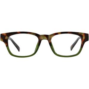 Peepers - Layover Focus Blue Light Reading Glasses, Tortoise & Green +0.00