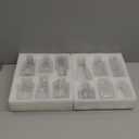 10 pcs Glass Bud Vase Set, Small Clear Flower Vases for Centerpieces in Bulk, Mini Vintage Vase for Wedding, Home, Table Decoration