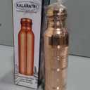 Pure Copper Water Bottle 34 Oz Copper Water Bottle - Leak Proof (34 Oz) (With Pitambari Powder)