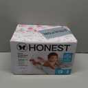 The Honest Company Comfort Dry Diapers, Hypoallergenic, Fragrance-Free, Sensitive Skin, Rose Blossom + Tutu Cute, Club Box Size 2 (12–18 lbs), 72 Count