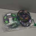 3D Printer Filament Bundle, Glow in The Dark Filament Multicolor, Green, Blue, Purple and Rainbow, PLA Filament 1.75 mm, Dimensional Accuracy +/- 0.03 mm, 250g X 4 Pack