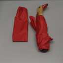 Cute Duck Umbrella Automatic - Compact Pretty Pocket Size Strong Duck Collapsible Umbrella Yellow Wooden Handle for Women (46inch, 04.Red)