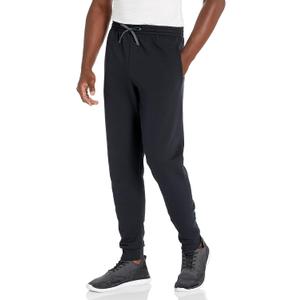 Jerzees Mens NuBlend Fleece Joggers with Pockets, Relaxed Fit, Cotton Blend (Small, Black)