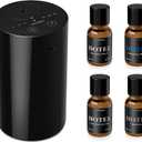 Airversa AN8 Waterless Essential Oil Diffuser Starter Kit, Black