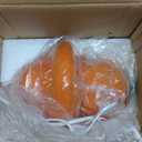 Mushroom Lamp Orange Glass Mushroom Table Lamp for Bedrooms, Living Room, Aesthetic Lamps for Bedroom, Cute Bedside Lamp