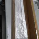 SMONTER 2" Slat Faux Wood Blinds with Crown Valance- Cordless Horizontal Blinds Room Darkening Blinds for Windows Bedroom, Bathroom, Living Room, Glass Door Interior Decor, 26" Wx 36" H