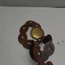 Wide Western Disc Belt with Turquoise Women Cowgirl Cowboy Boho Country Leather Belts for Jeans Dress, Width 2.36"