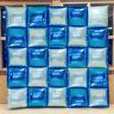 Navy Blue Square Foil Balloons Wall Tunnel Backdrop Flat Double Sided Mylar Balloon Arch Garland Kit For New Year's Eve Winter Wonderland Graduation Birthday Party Background Decorations