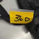 Women's Black Lace Bra, 36 D 