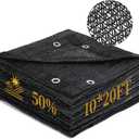 50% Shade Cloth for Garden, 10 x 20 FT Sun Shade Mesh Tarp with Reinforced Grommets, Durable HDPE Material Outdoor Shade Cloth for Plants, Greenhouse, Pergola and Backyard Patio Sunshade
