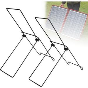 2 Pack Solar Panel Stand, Folding Solar Panel Stand, No Fixed Installation Required Sturdy and Lightweight Suitable for Less Than 0.35 Inches Thick