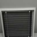 PATIKIL 20" x 20" Aluminum Return Grille, Return Air Vent Cover Linear Bar Removable Grille with Mesh Filter for Sidewall Wall Ceiling Floor HVAC System, White