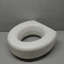 AquaSense 770-610 4" Portable Raised Toilet Seat Riser, Elevated Toilet Seat for Seniors