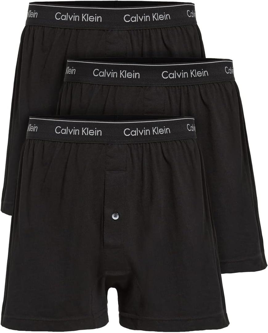 Calvin Klein Men's Cotton Classics 3-Pack Knit Boxer